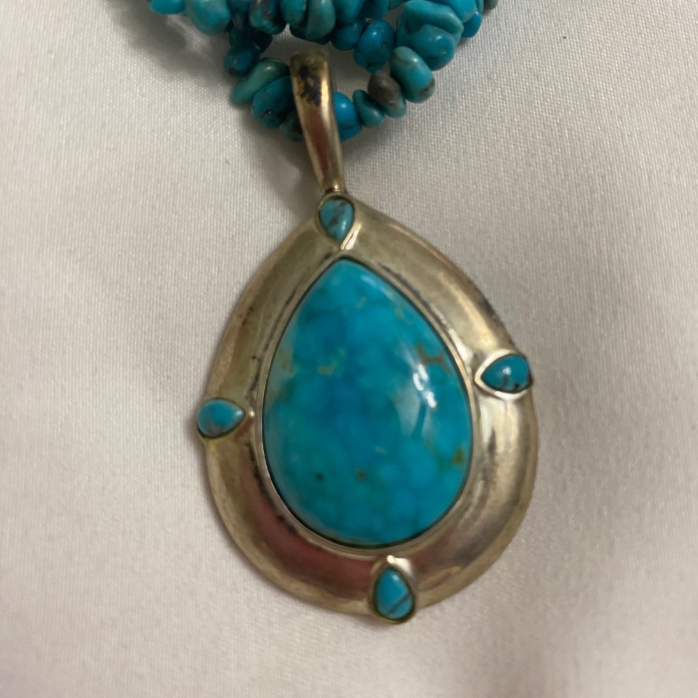 Turquoise pendant necklace QVC